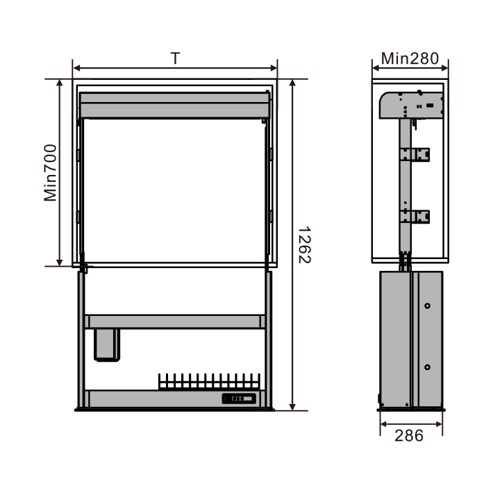 帕克思-智能垂直升降篮-消毒烘干