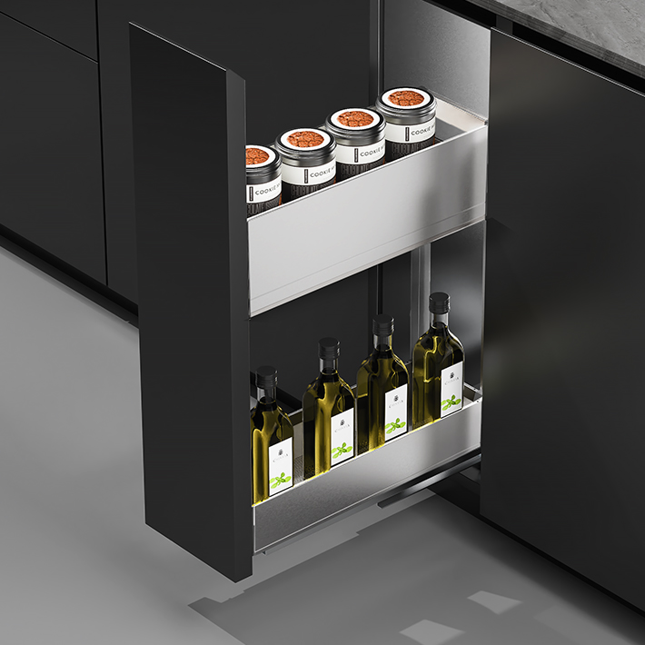代诺拉-200柜双层调味篮