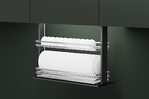 智能升降篮让厨房收纳变得更简单